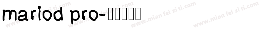 mariod pro字体转换